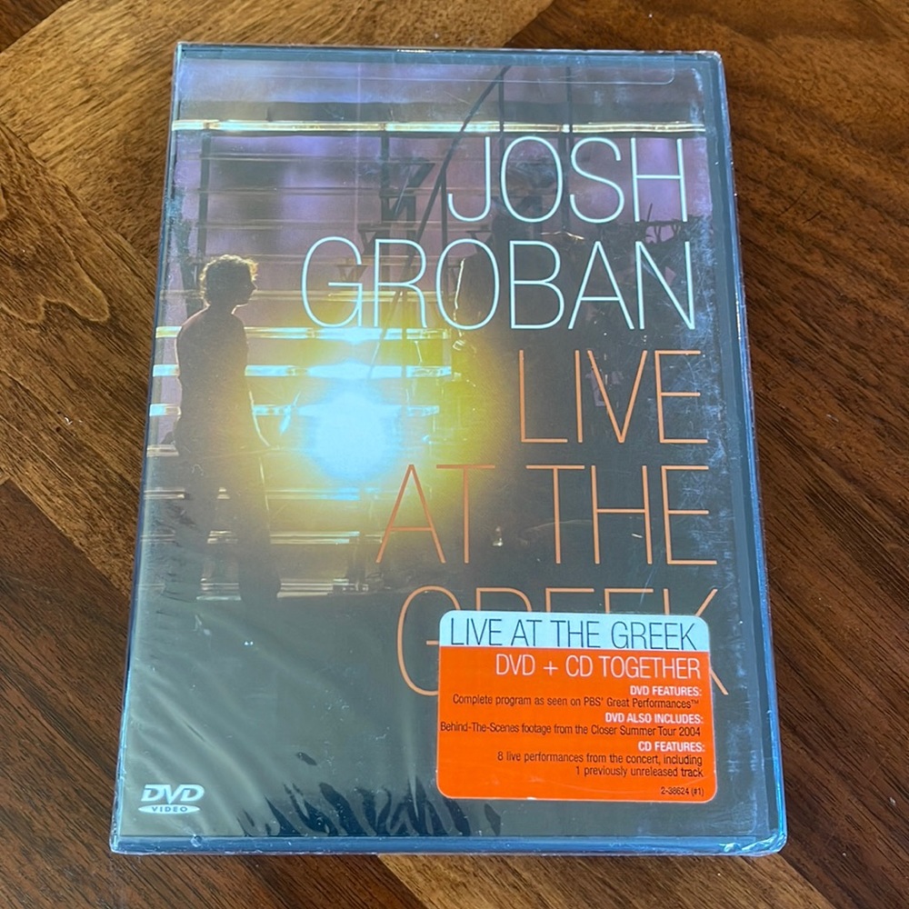 NEVER OPENED JOSH GROBAN - LIVE AT THE GREEK THEATER DVD+CD 2004